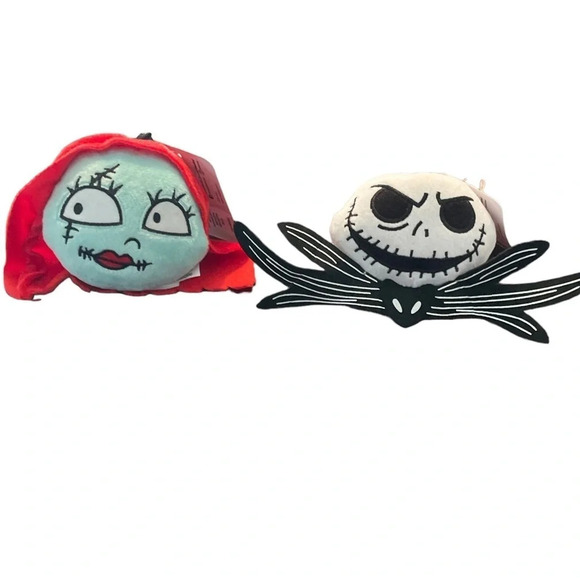 Disney THE NIGHTMARE BEFORE CHRISTMAS Plush Clip Set SALLY & JACK SKELLINGTON - Picture 5 of 5